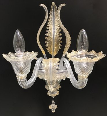 Vintage Wall Light By Ercole Barovier For Toso 1950s Vintage Wall Light By Ercole Barovier