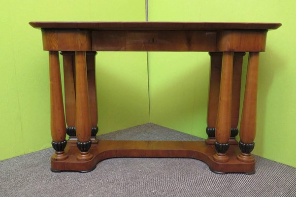 Antique Biedermeier Austrian Cherrywood Console Table 1820s For Antique Biedermeier Austrian Cherrywood Console Table 1820s 1