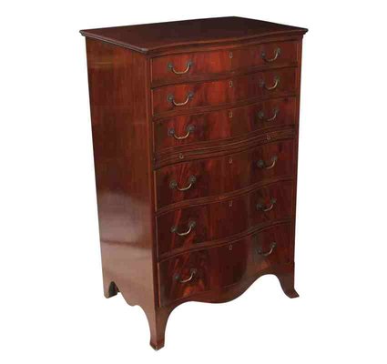 Slim Mahogany Chest Of Drawers 1900s For Sale At Pamono