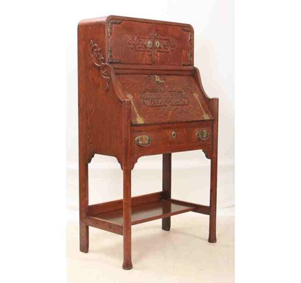 Antique Arts Crafts Oak Bureau For Sale At Pamono