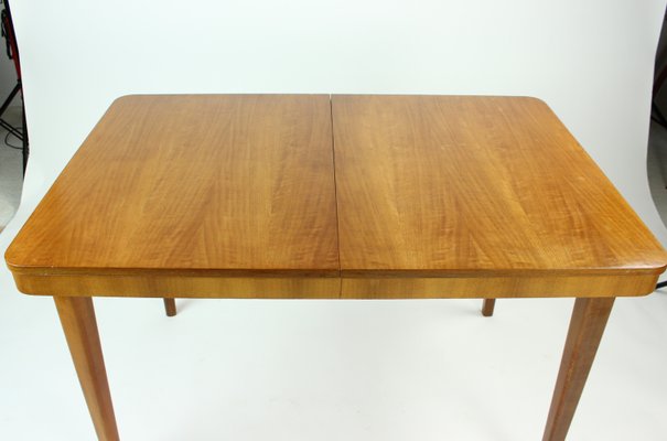 Czech Fold Out Dining Table In Beech By Jitona 1960s For At Pamono Czech Fold Out Dining Table In Beech By Jitona 1960s 4