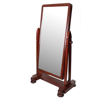 Antique Mahogany Cheval Mirror For Sale At Pamono