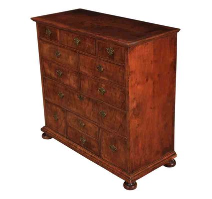 Antique Queen Anne Walnut Chest Of Drawers For Sale At Pamono