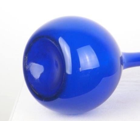 Blue Glass Vase By Arthur Percy For Gullaskruf 1950s For Sale At