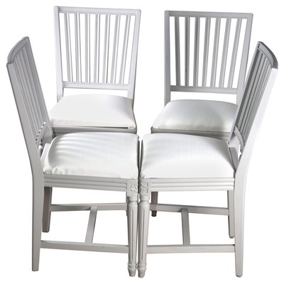 Antique Swedish Gustavian Dining Chairs Set Of 4 For Sale At Pamono