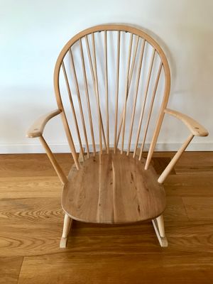 Blonde Grandfather Rocking Chair By Lucian Ercolani For Ercol 1960s Blonde Grandfather Rocking Chair By Lucian Ercolani For Ercol 1960s 10