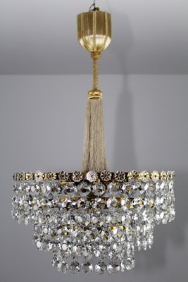 Art Deco Crystal Chandelier By J L Lobmeyr For At Pamono
