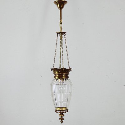 Antique Pendant Lamp From Val Saint Lambert Antique Pendant Lamp From Val Saint Lambert