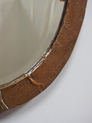 Antique Arts Crafts Hammered Copper Oval Mirror For At Pamono Antique Arts Crafts Hammered Copper Oval Mirror 10