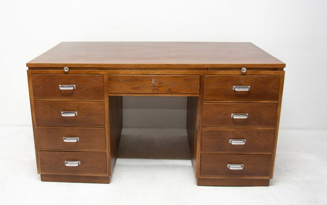 Vintage Functionalist Oak Writing Desk 1930s For At Pamono Vintage Functionalist Oak Writing Desk