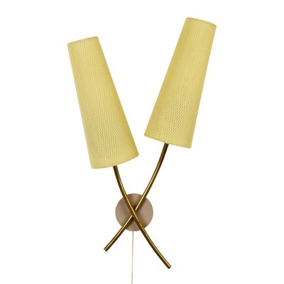 Gl Dual Light Wall Lamp 1960s For At Pamono Gl Dual Light Wall Lamp 1960s 1