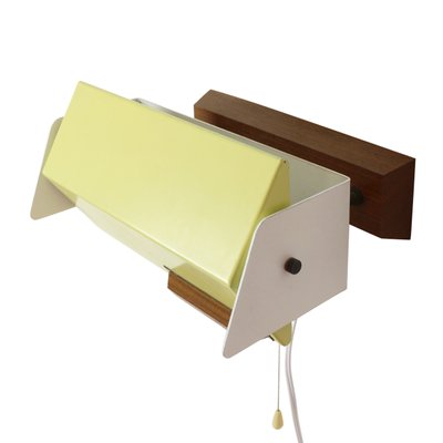 Yellow White Bedside Wall Light From Hiemstra Evolux 1960s For Yellow White Bedside Wall Light From Hiemstra Evolux