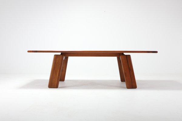Postmodern Walnut Dining Table By Afra Tobia Scarpa 1980s For