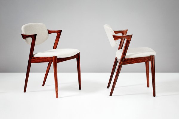 Model 42 Rosewood Dining Chairs By Kai Kristiansen For Skovmand Andersen 1956 Set Of 8 Model 42 Rosewood Dining Chairs By Kai Kristiansen For Skovmand Andersen 1956 Set Of 8