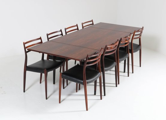 Mid Century Rosewood Dining Room Set By Niels O Møller For J L Møllers 1954 Mid Century Rosewood Dining Room Set By Niels O Møller For J L Møllers 1954