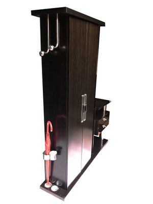 Wardrobe With Mirror Light Drawers And Umbrella Holders From