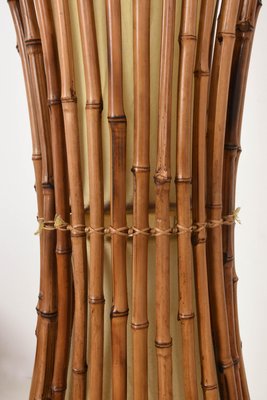 Mid Century Bamboo Rattan Floor Lamp 1960s For Sale At Pamono