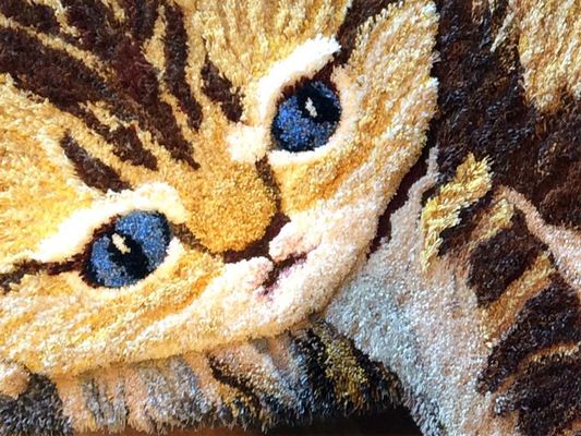 Handgetufter Teppich Oder Wandteppich Aus Wolle Von Maja