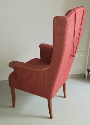 Swedish Wingback Chair By Carl Malmsten 1950s For Sale At Pamono