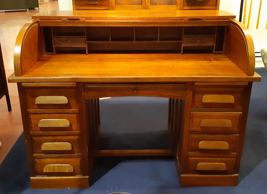 Antique Italian Roll Top Desk For Sale At Pamono