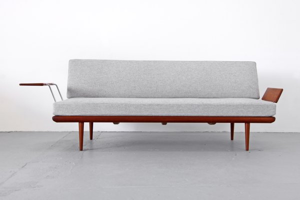 Vintage Teak Daybed Sofa With Armrests By Peter Hvidt Orla Mølgaard Nielsen For France Søn