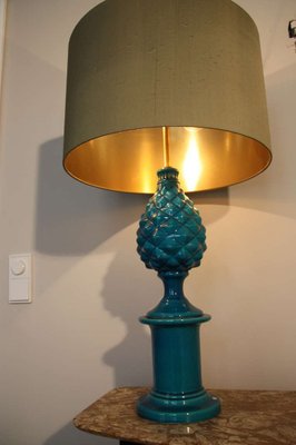 Blue pineapple lamp deals
