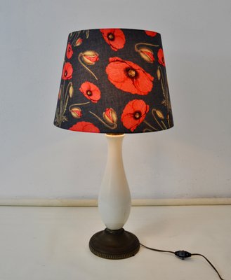 Vintage Porcelain Table Lamp For, Small Red Table Lamp Shades