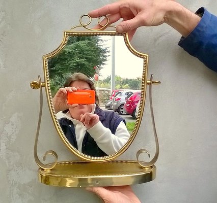 Espejo de tocador pequeño de Gio Ponti para Fontana Arte, años 40 en venta  en Pamono
