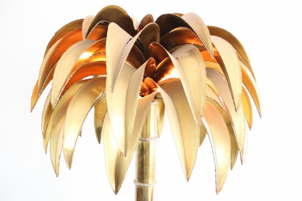 outdoor metal palm tree floor lamp