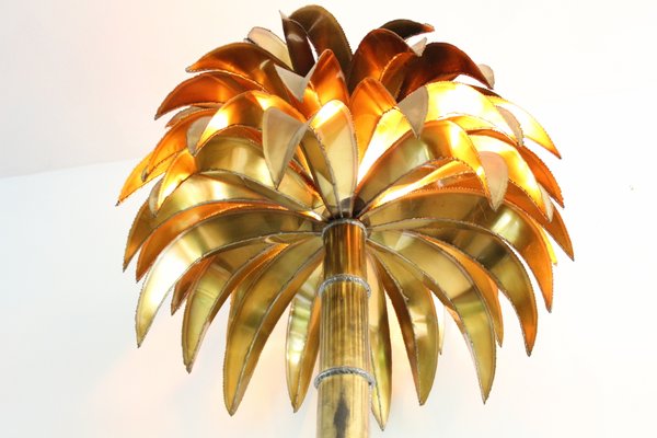 outdoor metal palm tree floor lamp