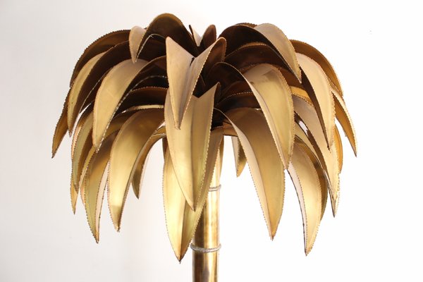Vintage Palm Tree Floor Lamp From, Brass Palm Tree Floor Lamp