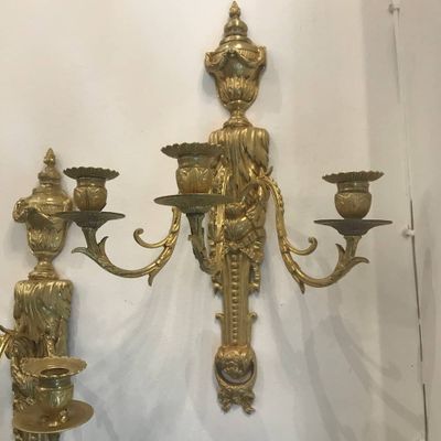 Antique Bronze Wall Lights Set Of 2 For At Pamono Antique Bronze Wall Lights Set Of 2