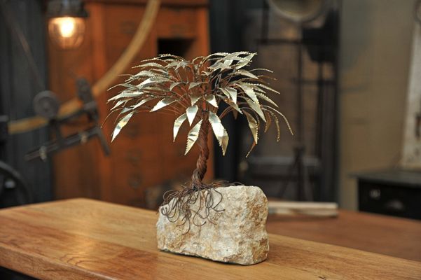 Copper Palm Tree Sculpture By Daniel D Haeseleer 1970s For At Copper Palm Tree Sculpture By Daniel D Haeseleer