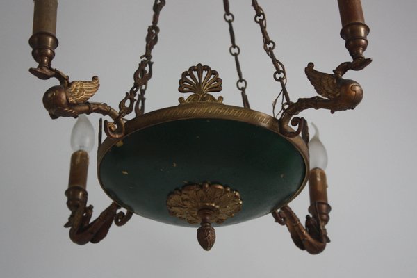 Empire Style French 4 Light Chandelier 1870s For Sale At Pamono