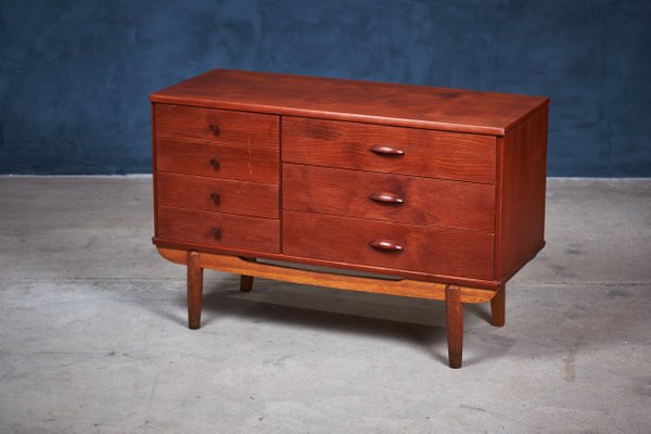 Danish Teak And Oak Chest Of Drawers 1960s For Sale At Pamono