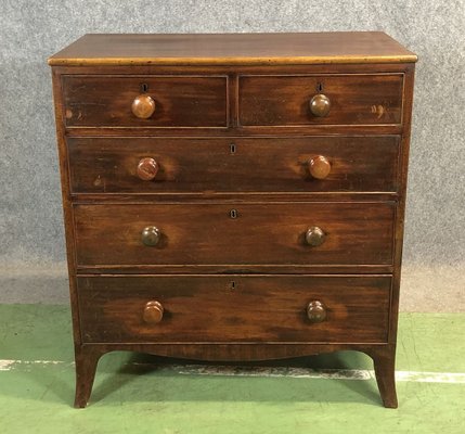 19th Century Victorian Mahogany Chest Of Drawers For Sale At Pamono