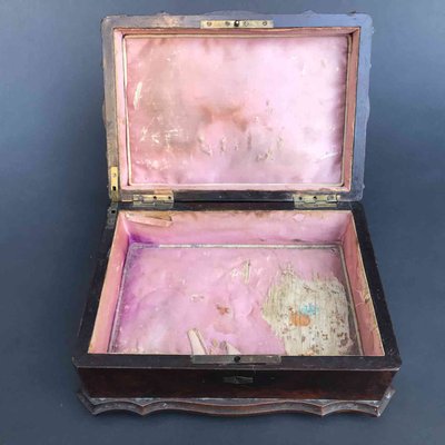 Antique Wooden Jewelry Box 1800s For At Pamono