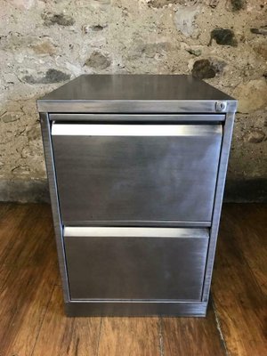 Industrial Metal 2 Drawer Filing Cabinet 1980s For Sale At Pamono