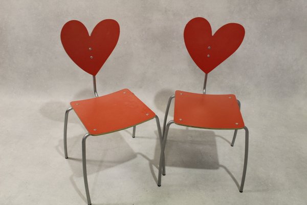 Roter Vintage Heart Stuhl Von Agatha Ruiz De La Prada