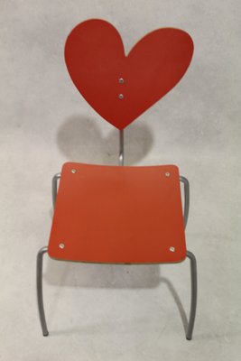 Roter Vintage Heart Stuhl Von Agatha Ruiz De La Prada