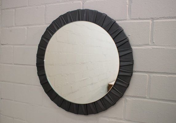 Round German Leather Wall Mirrors From, Leather Wall Mirror