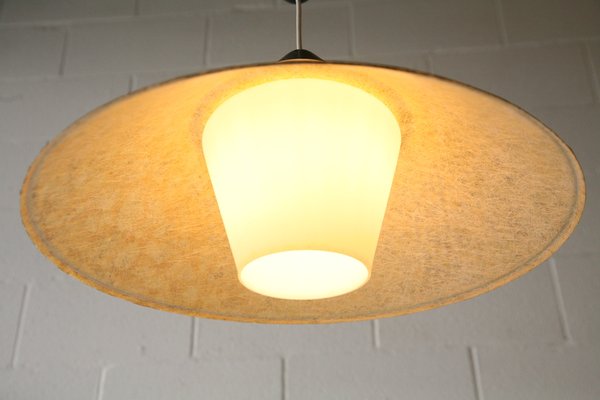 Fiberglass Ceiling Light By Louis Kalff For Philips 1950s For
