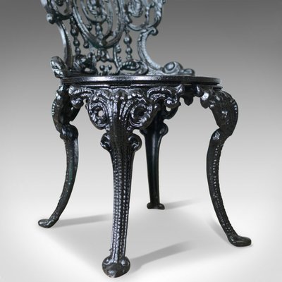 Vintage Cast Iron Garden Chair For, Antique Victorian Cast Iron Garden Furniture
