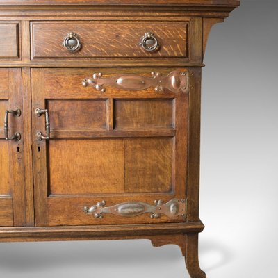 Antique English Arts Crafts Oak Cabinet 1900s for sale at Pamono