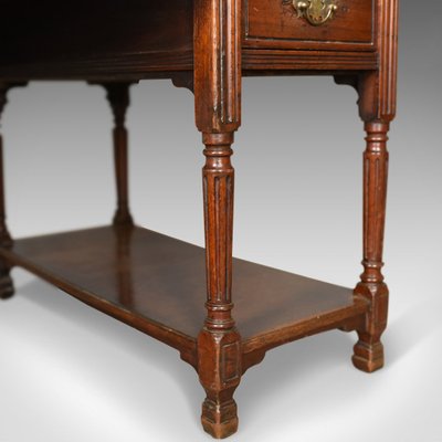 English Open Walnut Pedestal Desk From W Walker And Sons 1870s