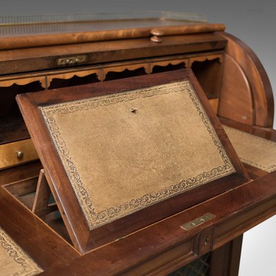 Antique Mahogany Bureau Writing Desk 1850s