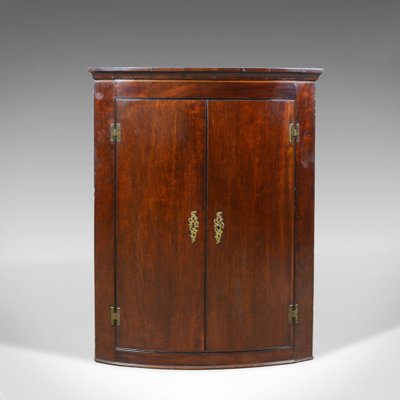 Antique Mahogany Georgian Bow Fronted, Bow Storage Cabinets