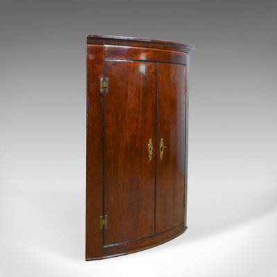 Antique Mahogany Georgian Bow Fronted, Bow Storage Cabinets