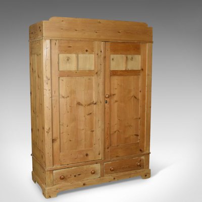 Antique French Pine Wardrobe 1900s For Sale At Pamono