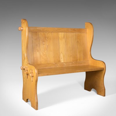 Mid Century English Modern Pine Settle For Sale At Pamono
